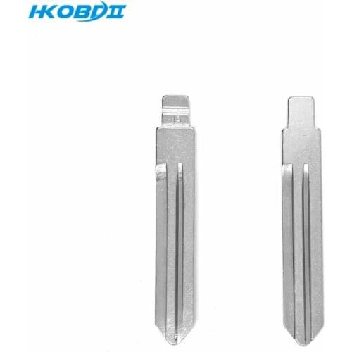 HKOBDII 2PCS/Lot Metal Blank Uncut Flip KD Remote Key Blade Type #49 for Nissan