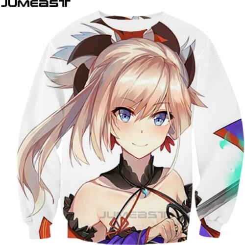 Jumeast Brand Men/Women 3D Printed Sweatshirt FateGrand Order Long Sleeve Fashion T Shirt Sport Pullover Spring Tops Tees