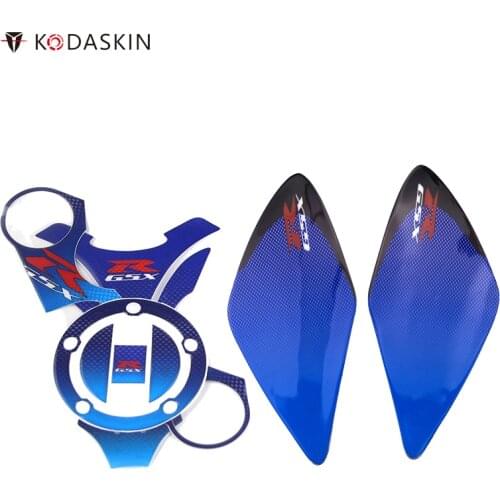 KODASKIN Tank Traction Gas Pad Knee Fuel Side Stickers Knee Protectors for Suzuki GSXR1000 2007-2008