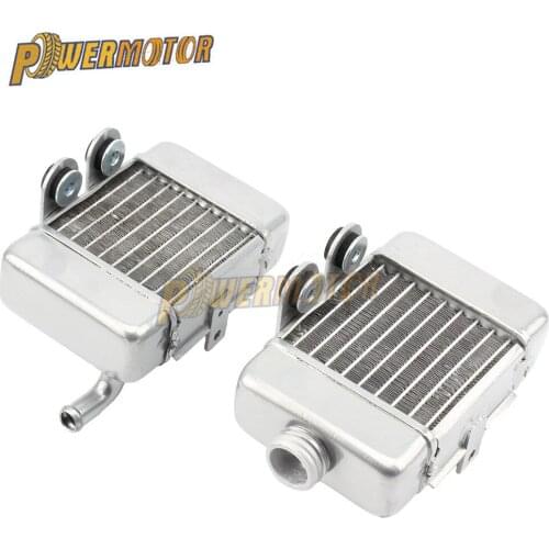 Motorcycle Alloy Radiator Kit for 50 SX SXS Mini 49cc 50cc water cooled Mini Cross Dirt Bike Motorcross