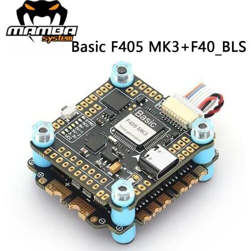 DIATONE MAMBA Basi F405 MK3 F4 Flight Controller W/ F40 40A Brushless ESC 4in1 Blheli_S 3-6S DSHOT600 Stack for FPV Racing Drone
