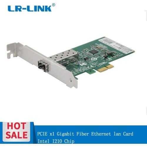 LR-LINK 6230PF-SFP PCI-e PCI Express Gigabit Ethernet Card Fiber Optical Network Adapter 1000Mb Intel I210 Nic