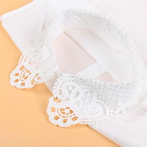 Fashion hollow decoration Korean wild shirt fake collar sweater decoration false shirt fake sweater detachable collars for women