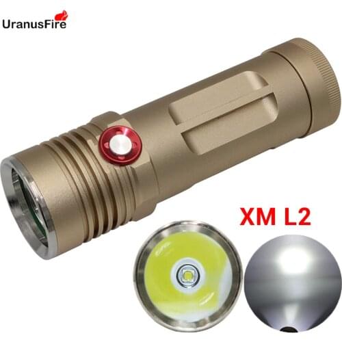 Powerful LED Flashlight XM L2 Lamp Bead 3 Lighting Modes LED Torch Waterproof IPX4 Camping Lantern 18650 Battery S2 Flashlight