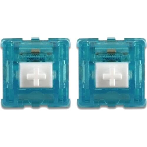 Mint Blue Switches Linear Mechanical Keyboard Switch 5 Pin Extension Switch Stem Spring