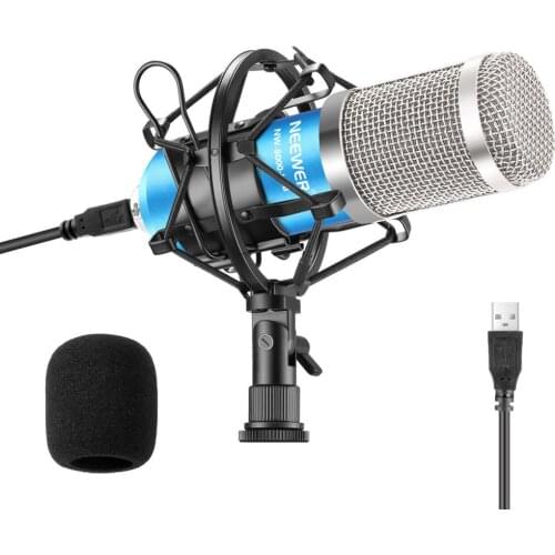 Neewer USB Microphone 192KHZ/24Bit Plug & Play Computer Cardioid Mic Podcast Condenser Microphone + Professional Sound Chipset