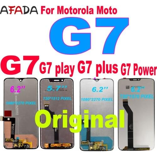 Original G7 XT1962 LCD For Motorola Moto G7 Power Display XT1955 LCD G7 Plus XT1965 Touch Screen Digitizer G7 Play LCD Replaceme