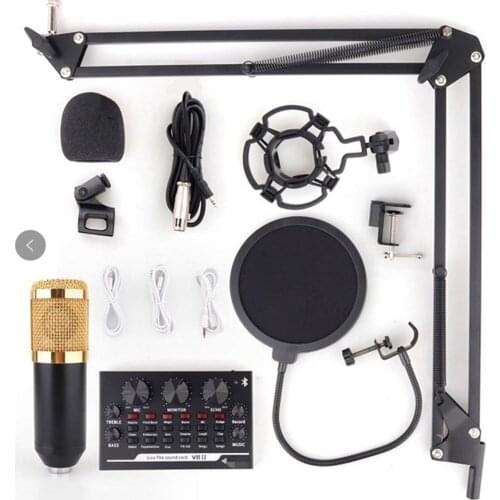 BM 800 Karaoke Condenser Microphone Professional Cardioid Studio BM-800 Microfone Sound Recording broadcasting Singing Mic