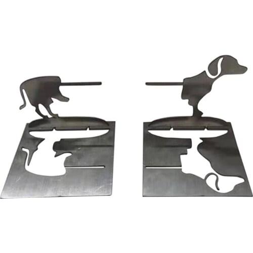 Puppy Hot Dog BBQ Grill Stand Stainless Steel Holder Grill Rack Indoor Outdoor Baking Roasting Foldable Grill Stand
