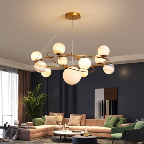 Modern Simplicity Led Chandelier for Bedroom Planet Ceiling Chandelier Room Decoration design Home Lights Indoor Lights