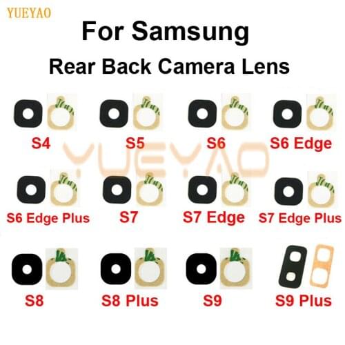 Back Rear Camera Glass Lens Cover With Adhesive Stickers Glue For Samsung Galaxy S7 S7 Edge S8 Plus G955 S8 G950 S9 S9 Plus Lens