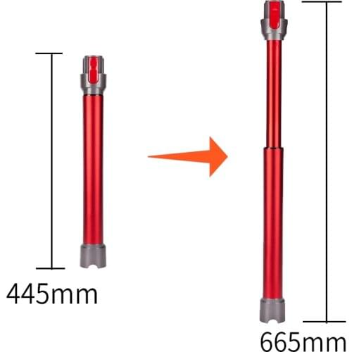 Handheld Cordless Metal Telescopic Extension Rod Wand Tube for Dyson V8 V7 V10 V11 Vacuum Cleaner Home Appliance Parts