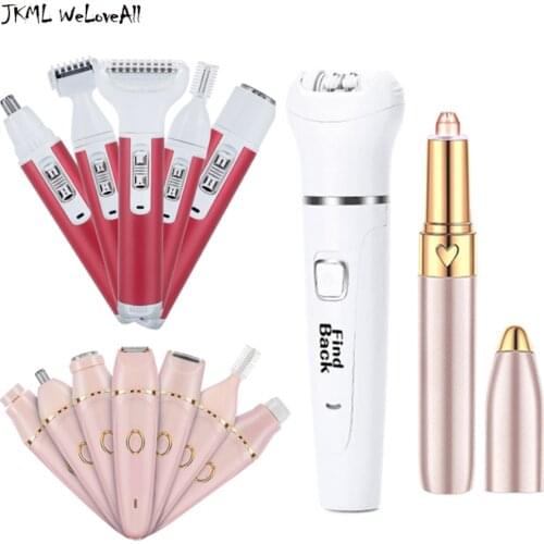 7 in 1 Women Shaver Painless Hair Removal Epilator Shaving Machine Face Beard Eyebrow Nose Trimmer Body Electric Razor