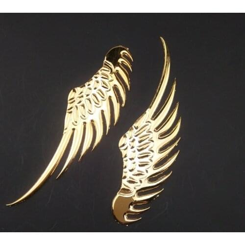 1 Pair of Fashion 3D Wings Car Stickers For skoda Octavia a5 a7 2 rapid Fabia YETI superb vw passat Bora POLO GOLF 6 Jetta MK5
