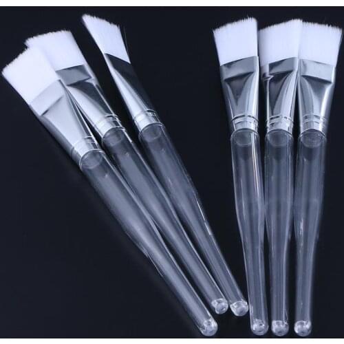 12PCS Crystal Rod Face Mask Brushes Face Applicator Brush Transparent Mask Cream Brush For DIY Makeup Tool