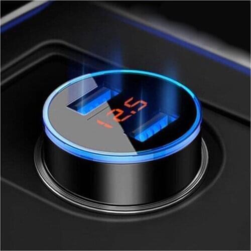 3.1A Dual USB Car Charger LED Display For Renault Espace Twingo Clio ZOE Kwid SYMBIOZ ARKANA Duster EZ-PRO Lodgy Alpine A110