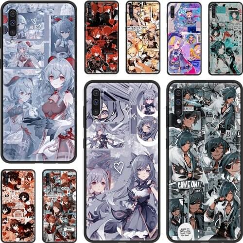 Genshin Impact Anime Case For Samsung A20 A10e Coque Soft Cover for Galaxy A70 A50 A50S A90 5G A20E A30 A30S A10S A10E A40 Caso