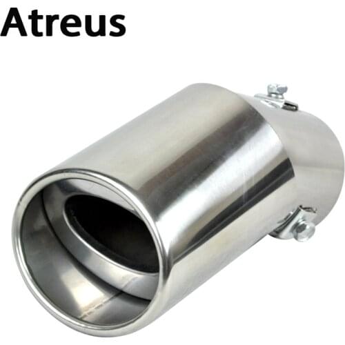 Atreus 1X For Peugeot 307 408 207 For Ford Focus 2 focus 3 SUZUKI SX4 accessories Stainless Steel Car Exhaust Muffler Tip Pipes