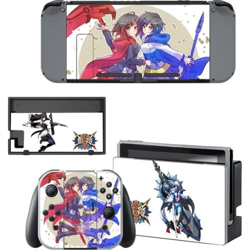 10 Styles Blazblue Style Vinyl Decal Skin Sticker For Nintendo Switch NS NX Console Protector Game Accessoriy NintendoSwitch