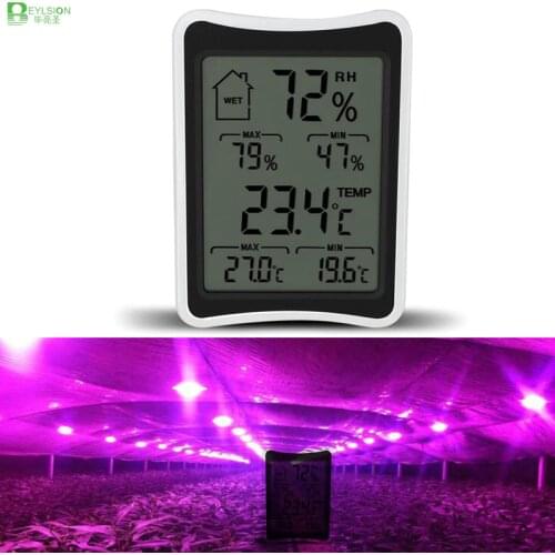 BEYLSION Digital Thermometer Hygrometer Temperature Humidity Electronic Thermometer Humidity Monitor For Plant Grow Lamp Tent