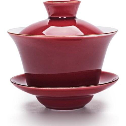 Celadon Tea Tureen 140ml Kung Fu Tea Set,Chinese tea Flower Gaiwan Puer Kettle,Teapot lovers must have Tea accessories