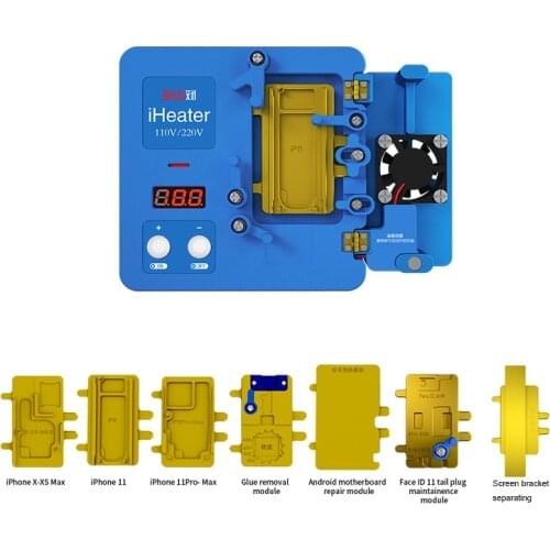 JC iHeater Desoldering Station Multi-Functional Thermostat Heating Plate for Phone X-11max Motherboard Face ID Android Fixing