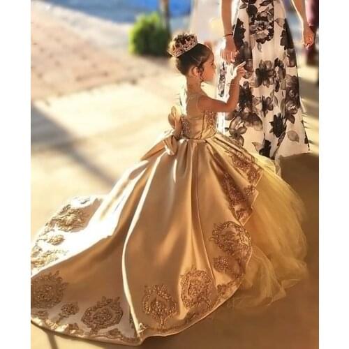 Платья для девочек на свадьбу Ensotek China At AliExpress