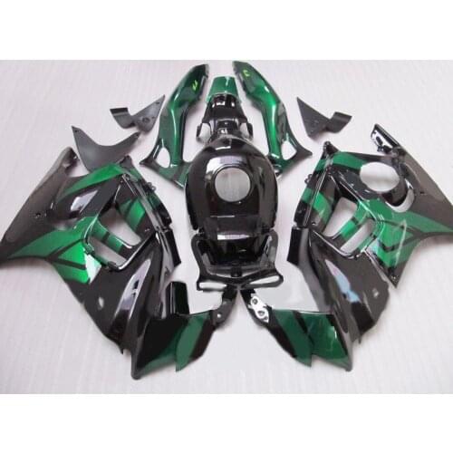 Motorcycle Fairing Kit for HONDA CBR600F3 97 98 CBR600 F3 CBR 600F3 1997 1998 ABS Green gloss black Fairings set+7gifts HN10