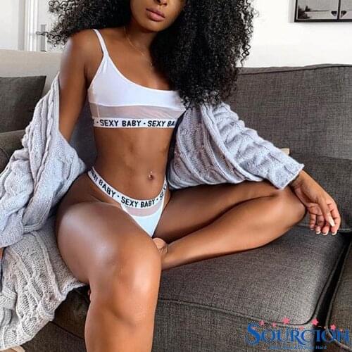 SWT Womens Bra Set Black White Solid Underwear Panties Set Etroic Color Sexy Ladies Lingerie Female Clothes Lingere Set