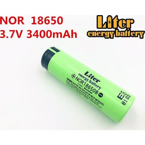 Liter energy battery 100% original 4PCS 3.7V 3400MAH NOR18650B battery 18650 lithium-ion Rechargebale battery for tablet pc