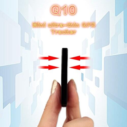 Q10 Mini Size GPS Tracker With Multi Positioning Ways Geo-fence Route Track Query playback Low Battery Alarm Audible Recording