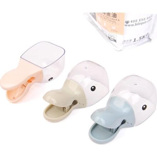 Multi-Purpose Cute Cartoon Pet Food Scoop Plastic Duckbilled Cats Dogs Food Spoon Pet Feeder Feeding Supplies