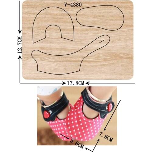 New Shoes wooden dies cutting dies for scrapbooking Multiple sizes V-4380