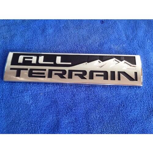 NEW CHROME+BLACK NEW ALL TERRAIN ENGINE EMBLEMS RACE MOTOR SWAP BADGE LOGO - 50 pcs