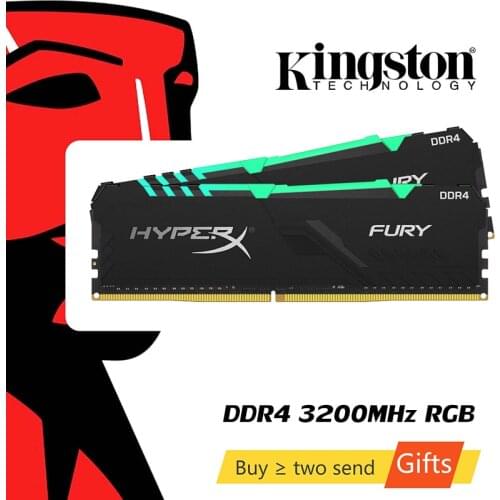Original Kingston HyperX FURY 8GB 16GB DDR4 2666MHz 3200MHz Desktop RAM Memory CL15 DIMM XMP Desktop Internal Memory For Gaming
