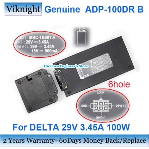 Genuine ADP-100DR B 29V 3.45A AC Adapter Charger For DELTA 30002-SA-A731 MBC-TB001A 100W Power Supply 6hole
