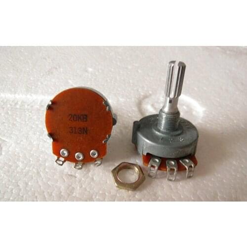 Original new 100% 20KB 313N single potentiometer handle long 25MMF open 7.7MM (SWITCH)
