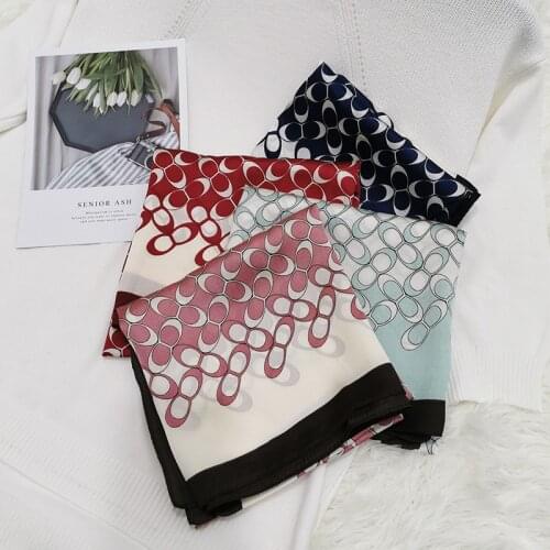 2020 70x70 INS Circle DOT Multipurpose women Silk twill scarf Satin square tie Hairband ladies foulard femme towel bufanda shawl