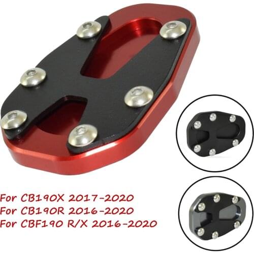 For Honda CB190X 17-20 CB190R CBF190R CBF190X 2016-2020 Motorcycle Kickstand Foot Side Stand Extension Enlarge Pad Support Plate