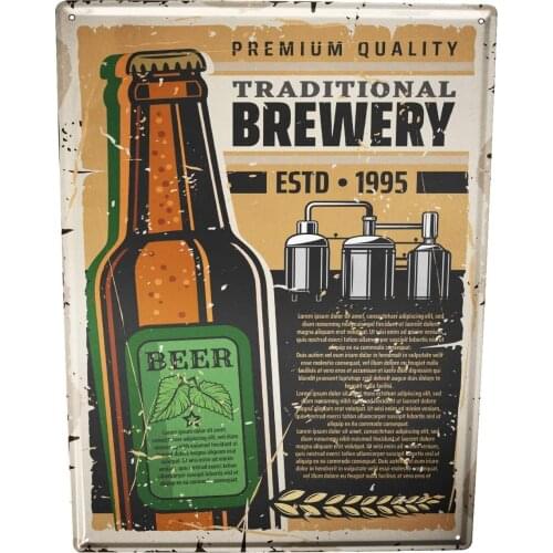 SINCE 2004 tin Sign Nostalgia Beer Brewery Beer