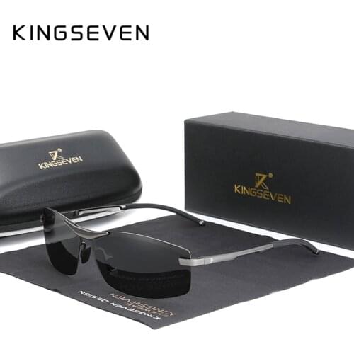 KINGSEVEN Updated Aluminum Photochromc Sunglasses Men Polarized Driving Chameleon Glasses Male Change Color Sun Glasses Eyewear