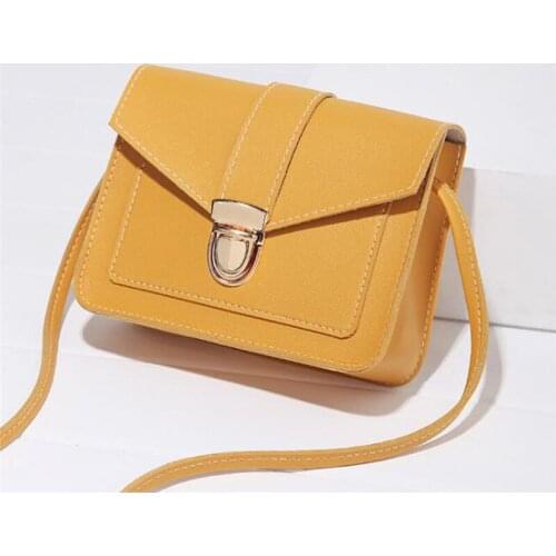 Messenger Bags Womens Fashion PU Simple Solid Handbag Small Shoulder Bags Crossbody Bags handbag for Women