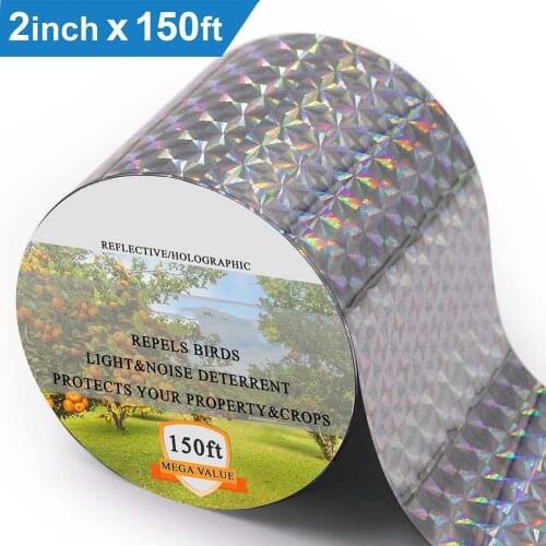 Bird Repellent Scare Tape Reflective Repeller Ribbon Pest Control Deterrent for Garden RERI889