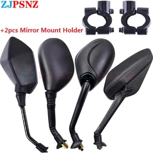 Motorcycle Back View Mirror Gift 2pcs Mount Holder Tool Kit Universal Rearview Mirrors Mirrors Moped Side Mirror 8/10 mm Screws