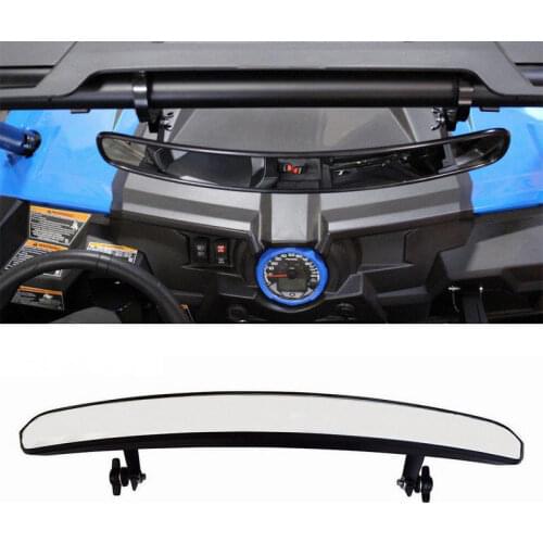 2" Clamp UTV Rear View Mirrors Black Convex Race Mirrors Boat Car Truck Tractor Universal For Polaris Ranger RZR Can-Am Maverick