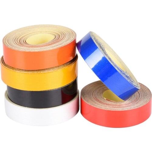 1pc Waterproof Multi Color Reflective Safety Warning Conspicuity Tape Roll Film Sticker Good Viscous