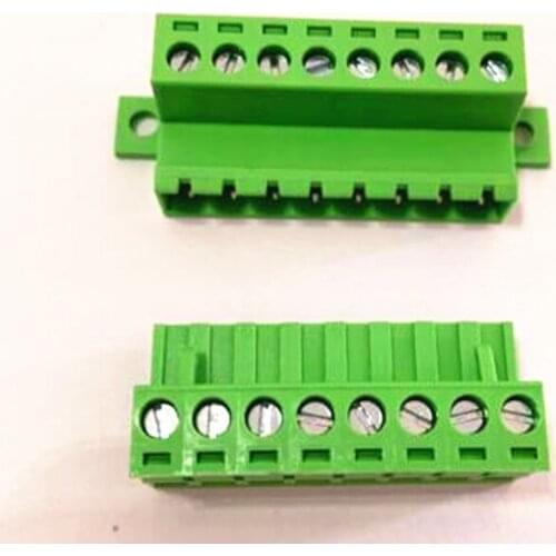 10sets Solder-free butt strap fixed 2EDG5.08 male and female plug-in green terminal block K2EDGRKC-5.08MM-2p3p4p5p6p7p8p9p10p