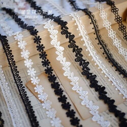 10Yards/lot Multi-style water-soluble lace small lace handmade DIY Childrens clothing necklace jewelry wedding veil decoration