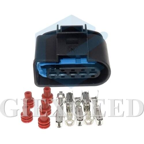 2 Sets 5 Pin 1J0973999A Auto MAF Mass Air Flow Plug Cable Socket For Cars Golf MK4 Beetle TDI ALH 1J0 973 999 A