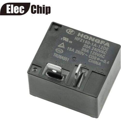 5PCS/lot Power relays HF2160-1A-12DE 30A240VAC T93 4PIN A group of normally open